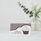 Wunderliche Kuchen-Visitenkarten der Bäckerei-| Visitenkarte (Stehend Vorderseite)