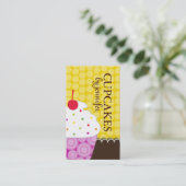 Wunderliche Kuchen-Visitenkarten Visitenkarte (Stehend Vorderseite)