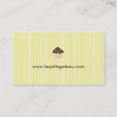 Wunderliche Kuchen-Visitenkarten Visitenkarte (Rückseite)