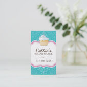 Wunderliche Kuchen-Visitenkarten Visitenkarte (Stehend Vorderseite)