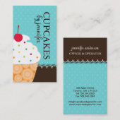 Wunderliche Kuchen-Visitenkarten Visitenkarte (Vorne/Hinten)