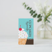 Wunderliche Kuchen-Visitenkarten Visitenkarte (Stehend Vorderseite)