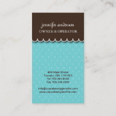 Wunderliche Kuchen-Visitenkarten Visitenkarte (Rückseite)