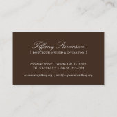 Wunderliche Kuchen-Visitenkarten Visitenkarte (Rückseite)