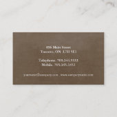 Wunderliche Kuchen-Visitenkarten Visitenkarte (Rückseite)