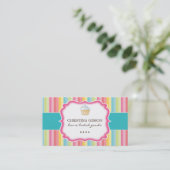 Wunderliche Kuchen-Visitenkarten Visitenkarte (Stehend Vorderseite)