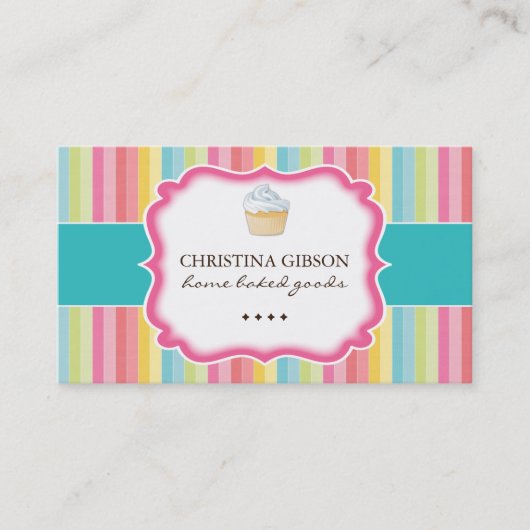 Wunderliche Kuchen-Visitenkarten Visitenkarte (Vorderseite)