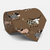 Wunderliche Kuh-Muster-Hals-Krawatte Krawatte (Gerollt)