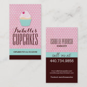 Wunderliche kundengerechte Kuchen-Visitenkarte Visitenkarte (Vorne/Hinten)