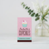 Wunderliche kundengerechte Kuchen-Visitenkarte Visitenkarte (Stehend Vorderseite)