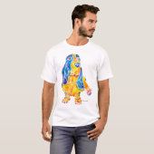 Wunderliche Kunst Basset Hounds T-Shirt (Vorne ganz)