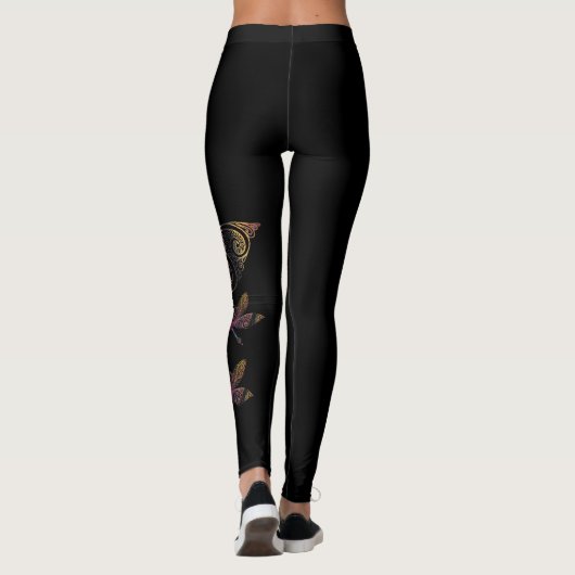 Wunderliche Libellen-Leggings Leggings (Rückseite)