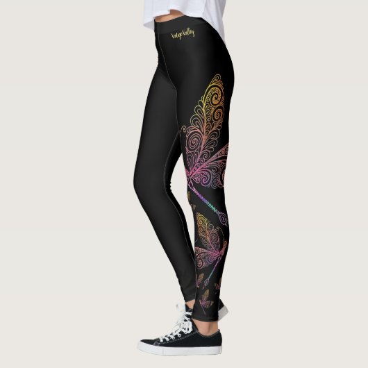 Wunderliche Libellen-Leggings Leggings (Links)