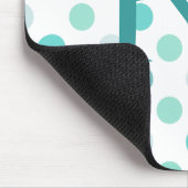 Wunderliche Monogramm-Mausunterlage Mousepad (Ecke)