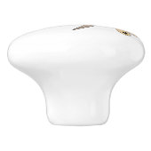 Wunderliche niedliche Libellen-Fach-Griffe Keramikknauf (Seitenansicht)