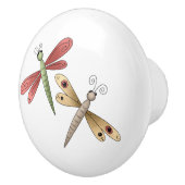 Wunderliche niedliche Libellen-Fach-Griffe Keramikknauf (Rechts)