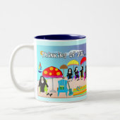 Wunderliche Nonnen-Kunst-Geschenke u. Karten Zweifarbige Tasse (Links)