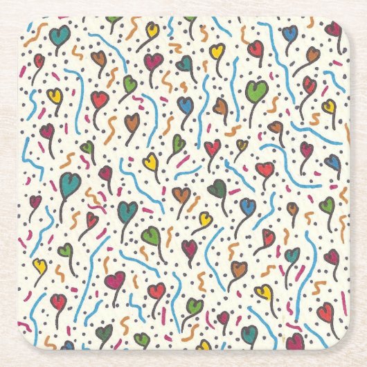 Wunderliche PapierUntersetzer Rechteckiger Pappuntersetzer (Vorderseite)