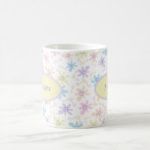 Wunderliche PastellBlumen Kaffeetasse (Mittel)