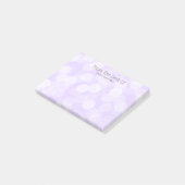 Wunderliche Pastellbokeh Tupfenmädchen Post-it Klebezettel (angewinkelt)