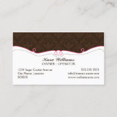 Wunderliche Plätzchen-Bäckerei Visitenkarte (Rückseite)