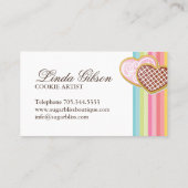 Wunderliche Plätzchen-Visitenkarten Visitenkarte (Rückseite)