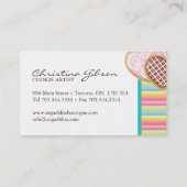 Wunderliche Plätzchen-Visitenkarten Visitenkarte (Rückseite)