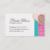 Wunderliche Plätzchen-Visitenkarten Visitenkarte (Rückseite)