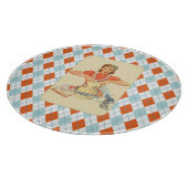 Wunderliche Rauten-Vintager Koch Schneidebrett (Ecke)