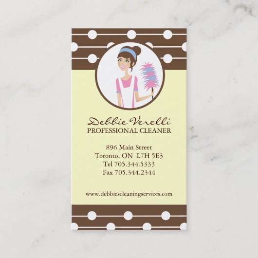 Wunderliche Reinigung hält Visitenkarten instand Visitenkarte (Vorderseite)