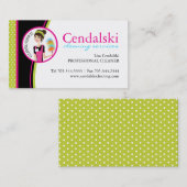 Wunderliche Reinigung hält Visitenkarten instand Visitenkarte (Vorne/Hinten)