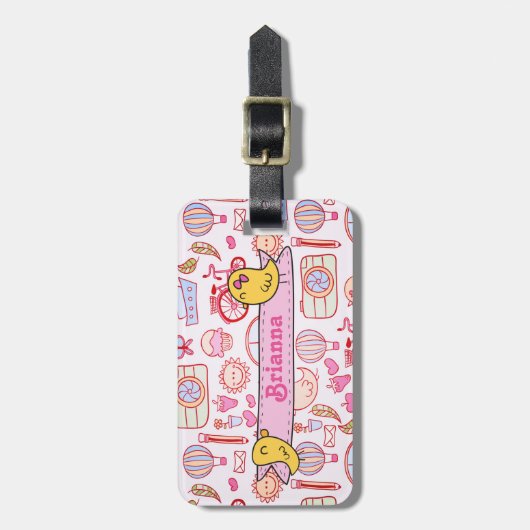 Wunderliche Reise Gepäckanhänger (Vorderseite vertikal)