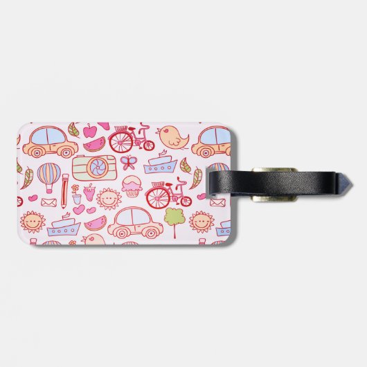 Wunderliche Reise Gepäckanhänger (Rückseite horizontal)