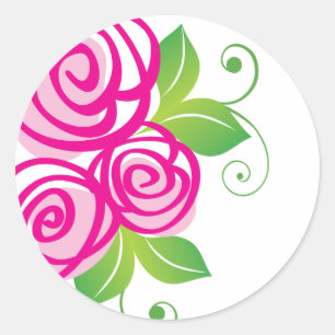 Wunderliche Rosen:: Aufkleber