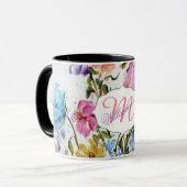 WUNDERLICHE SCHMETTERLINGE UND BLUMEN TASSE (Vorderseite Links)