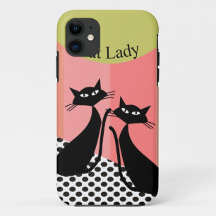 Wunderliche schwarze Katzen-Kunst Case-Mate iPhone Hülle