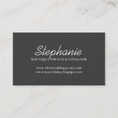 Wunderliche Shoppe-Visitenkarten Visitenkarte (Rückseite)