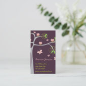 Wunderliche süße rosa kleine Kuchen auf Visitenkarte (Stehend Vorderseite)