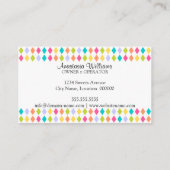 Wunderliche und bunte Bäckerei Visitenkarte (Rückseite)