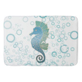 Wunderliche und entzückende Seepferd-Grafik Badematte (Vorderseite)