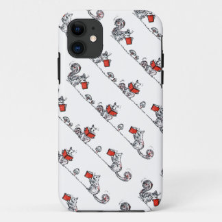 Wunderliche Vintage Eichhörnchen-Lesebücher iPhone 11 Hülle