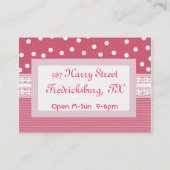 Wunderliche Visitenkarte (Rückseite)