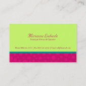 Wunderliche Visitenkarten Visitenkarte (Rückseite)