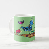 Wunderliche Vogel-Tasse Kaffeetasse (Vorderseite Links)