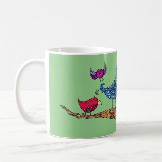 Wunderliche Vogel-Tasse Kaffeetasse (Links)