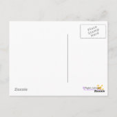 Wunderliche Wasser-Farbec$violett-lilien Postkarte (Rückseite)