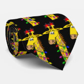 Wunderliche Weihnachtsgiraffe mit Licht-lustiger Krawatte (Gerollt)