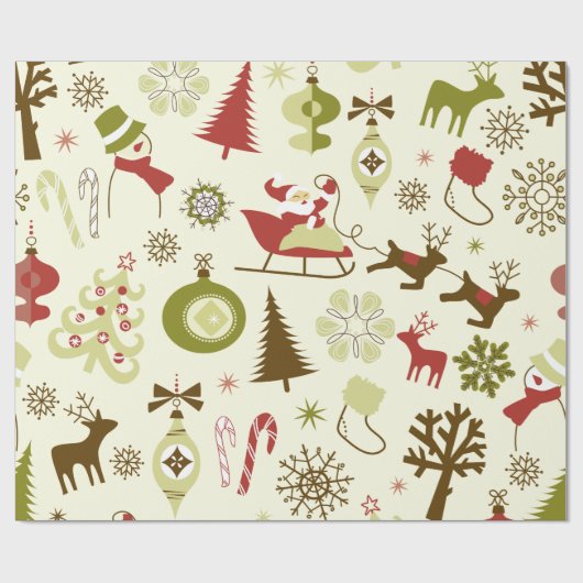 Wunderliche Weihnachtsikonen-Geschenk-Verpackung Geschenkpapier (Flach)