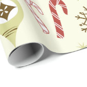 Wunderliche Weihnachtsikonen-Geschenk-Verpackung Geschenkpapier (Rolleneckpunkt)