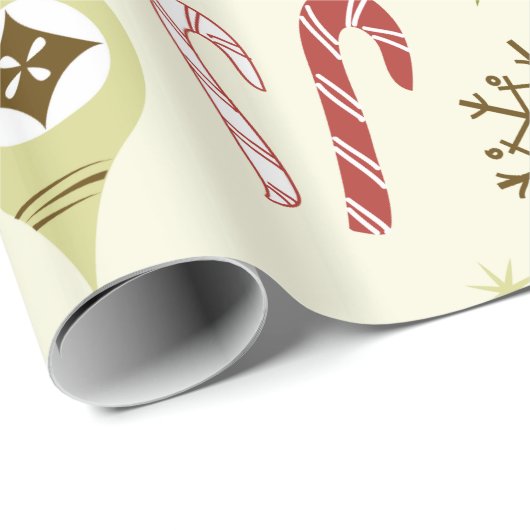 Wunderliche Weihnachtsikonen-Geschenk-Verpackung Geschenkpapier (Rolleneckpunkt)